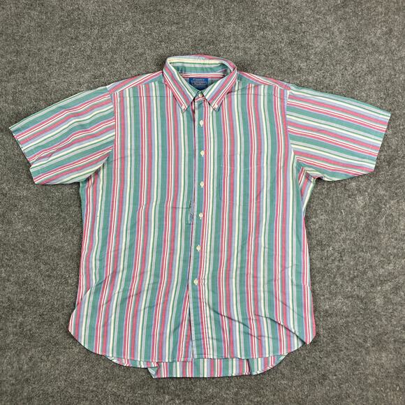 Pendleton Shirt Mens XL Multicolor Stripe Button Down Country Traditions - Picture 2 of 8